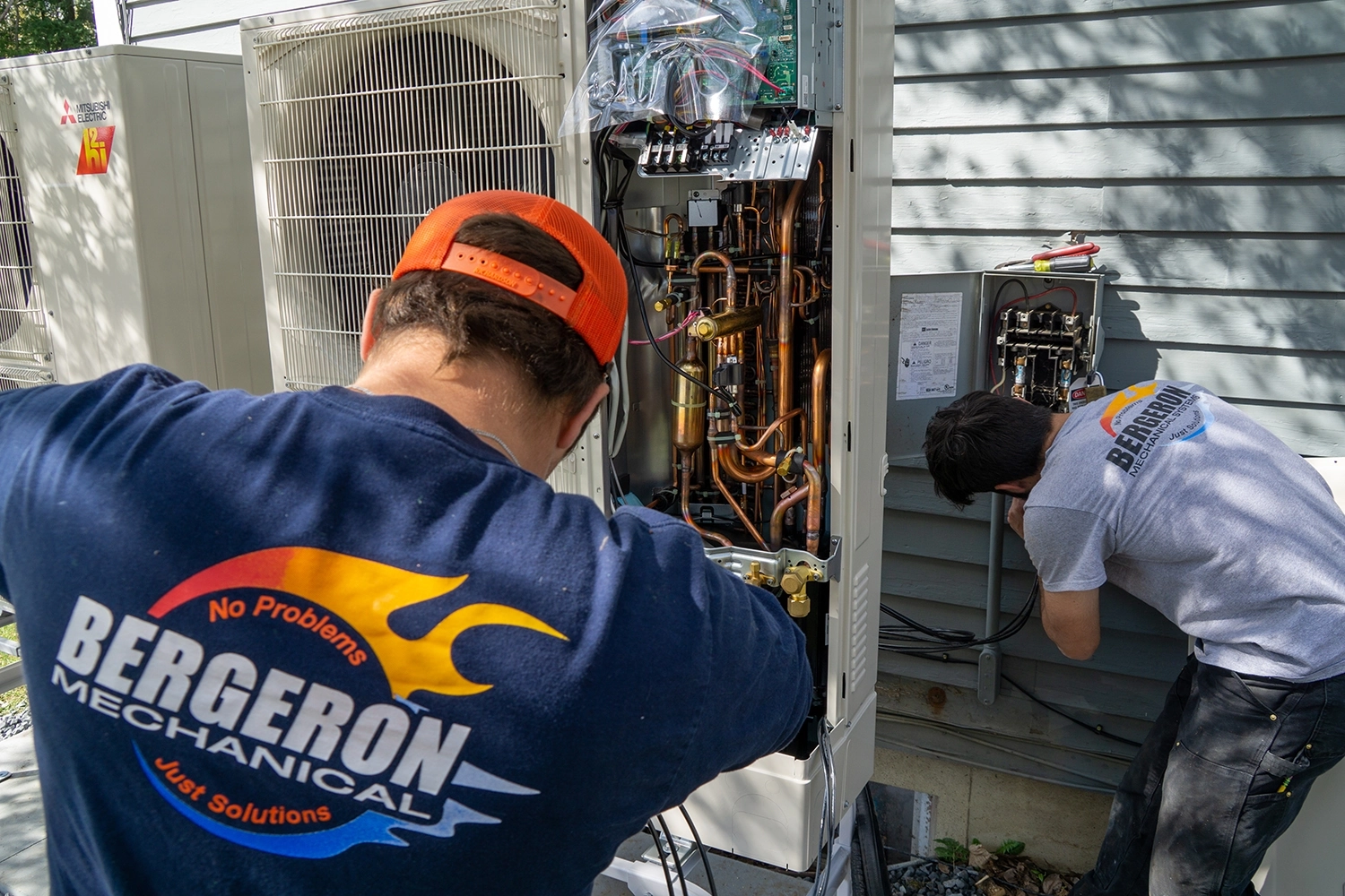 Air conditioning replacement in Keene, NH with Bergeron Mechanical Systems.